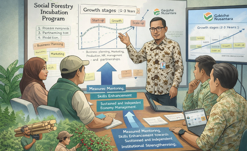 Cegah Kegagalan Usaha Rintisan, Gedhe Nusantara Matangkan Program Inkubasi Bisnis Perhutanan Sosial